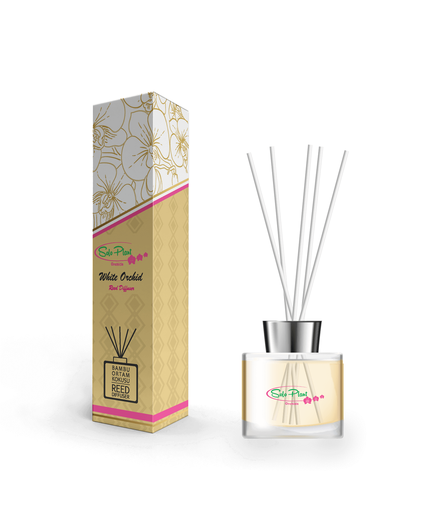 White Orchid Bambu Çubuklu Oda Kokusu (100 ml) (500 Pieces FBO)