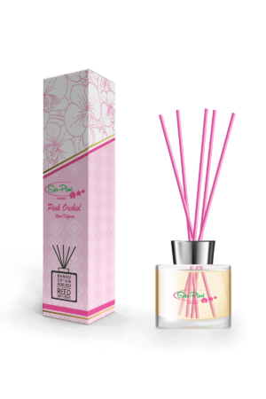 Pink Orchid Bamboo Stick Air Freshener (100 ml) (500 Pieces FBO)